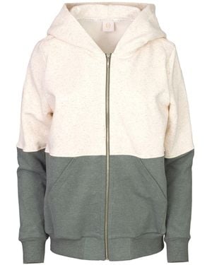 Oh!Zuza Two Colours Zip Hoodie Tracksuit Top - Grey