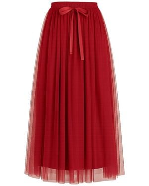 Tantra Spain Sl Tulle Skirt With Elastic Waistband - Red