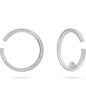 Meulien Large Hoop And Cuff Earrings - Metallic