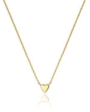 Lily & Roo Tiny Heart Necklace - Metallic