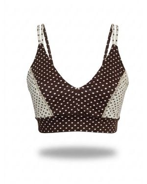 Befitnesslou Bra Cb Polkadot Off - Brown
