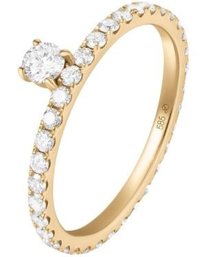 Dyamka Paved Solitaire Ring - Metallic