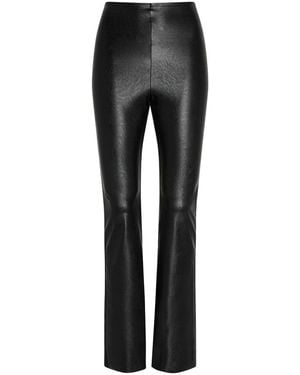 Commando Faux Leather Control Smoothing Flared Legging, Slg20 - Black
