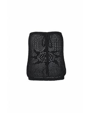Par & Escala Adjustable Knit Top-Skirt - Black