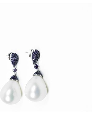 Addicted Leda Pearl Earrings - White