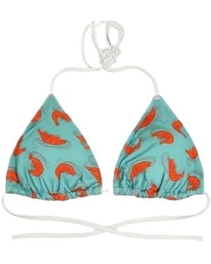 Brasini Swimwear Soninha Convertible Bikini Top - Blue