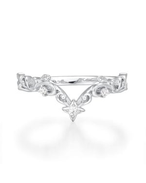 Azura Jewelry New York Starlit Garden Band Vermeil - White