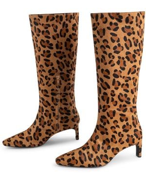 INTENTIONALLY ______ Seville Cheetah Knee High Boot - Brown