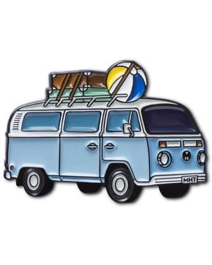 Make Heads Turn Enamel Pin Road Trip Van - Blue