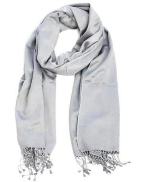 Saachi Pashmina Satin Scarf - White