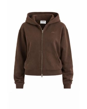 Loom Archives Loom Zip Through Hoodie - Brown