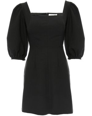 Noria Anis Socialite Puff-Sleeve Minidress - Black