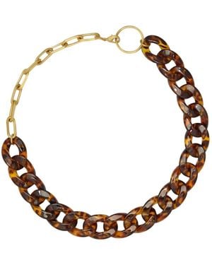Tami&Tami Matias Leopard Link Necklace - Metallic