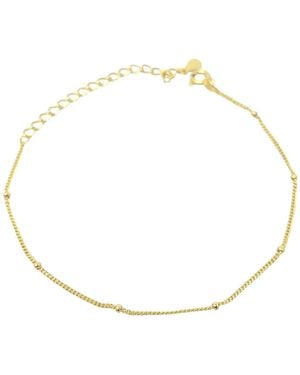 Harfi Plated Dainty Satellite Chain Stacking Bracelet - Metallic