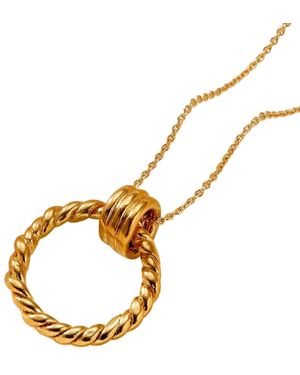 Posh Totty Designs Large Tether Hoop Necklace - Metallic