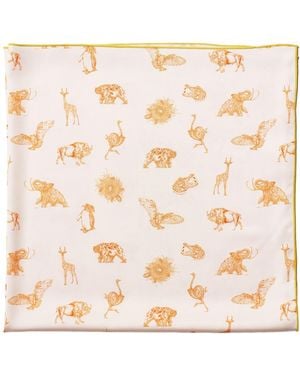 Natasha Blodgett Mystical Creatures Scarf - White