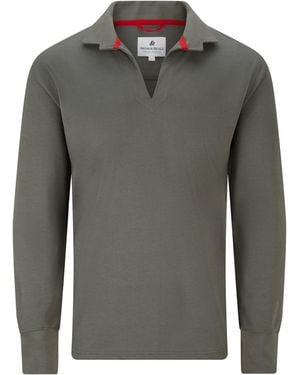Arthur Beale Vintage Cotton Rugby Shirt - Grey