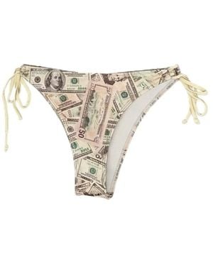 Brasini Swimwear Neutrals Natalie Tie Side Bikini Bottom - White