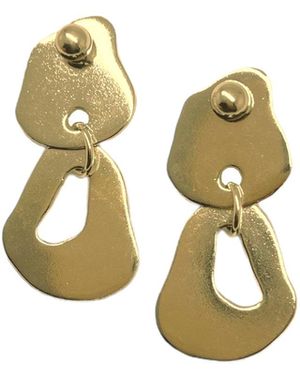 Bio-Trimmings Tesla Earrings - Metallic