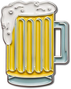 Make Heads Turn Enamel Pin Cheers - Yellow
