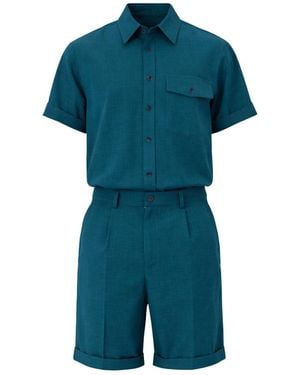 Maui X Lolita Dade Deep Tailored Short Set - Blue