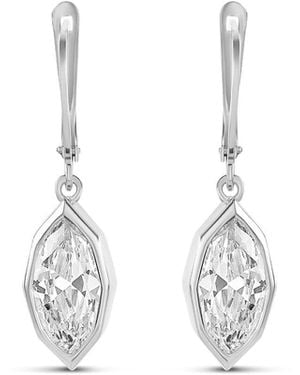 SHYMI Victorian Style Fancy Shape Drop Earrings - Metallic