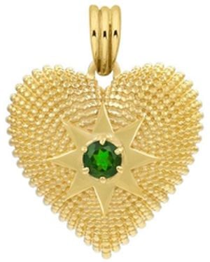 Zoe & Morgan Brave Heart Charm - Metallic
