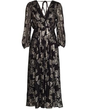 Rose & Nancy Dahlia Midi Dress - Black