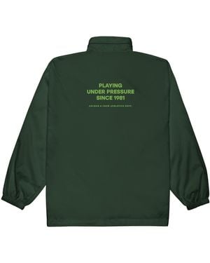 Anchor and Crew Forest Under Pressure Sports Club League Embroidered Windbreaker Coat - Green