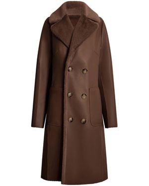 James Lakeland Reversible Faux Fur Coat - Brown
