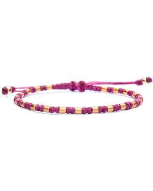 Harbour Uk Oxford Vermeil Rope Bracelet - Pink