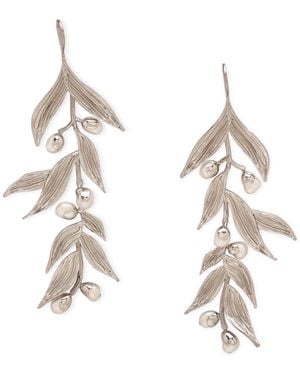 Dhwani Bansal Isaro Chandelier Earrings With Baroque Pearls - Metallic