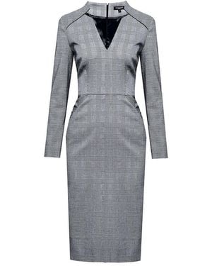 Rumour London Georgia Prince Of Wales Check Dress - Gray
