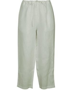 NoLoGo-chic Garment Washed Trouser Linen - Grey