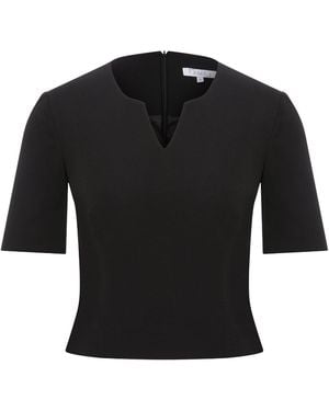 Maan Istanbul Half Sleeve Blouse - Black