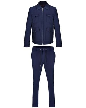 DAVID WEJ Ashford Trucker Set - Blue