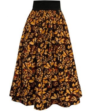 Frock Tales Sovereign Skirt With Pockets - Brown
