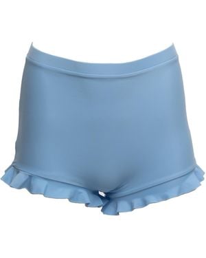 Patti Jane Swim Polly Frill Swim Shorts - Blue