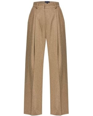 Helen Mcalinden Neutrals Lyra Soft Umber Trousers - Natural