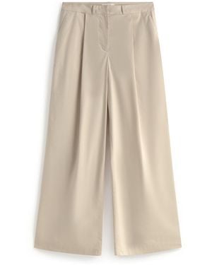 Thinking Mu Neutrals Wide Leg Patty Pants - Natural