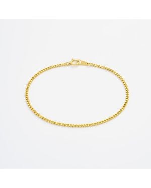 7879 Diamond Cut Curb Chain Bracelet - Metallic