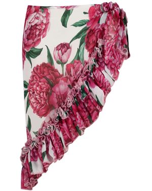 Nur Karaata Lily Pareo Skirt - Red