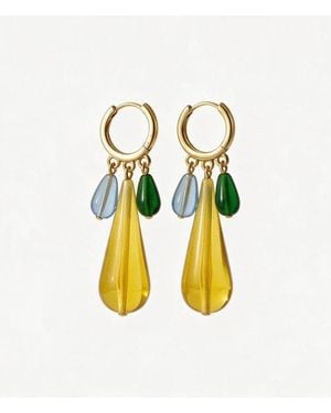 Skinny Mutt Sun Drop Earrings - White
