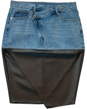 Circular Path Combo Skirt - Blue