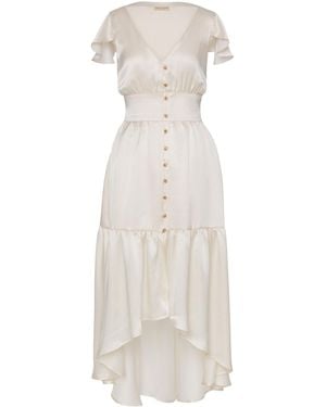 Anse Victorin Marilyn Silk Dress - Natural