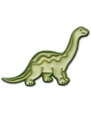 Make Heads Turn Enamel Pin Dinosaur New - Green