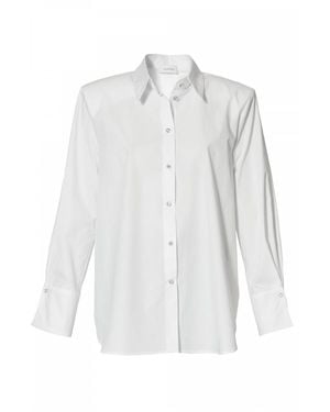 AGGI by HALEWSKI Irma Long Sleeve Shirt - White