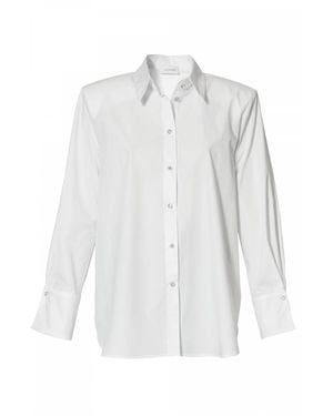 AGGI by HALEWSKI Irma Long Sleeve Shirt - White