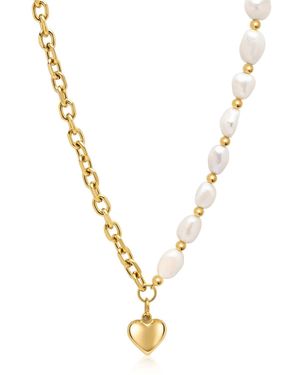 Nialaya Baroque Love Choker - Metallic