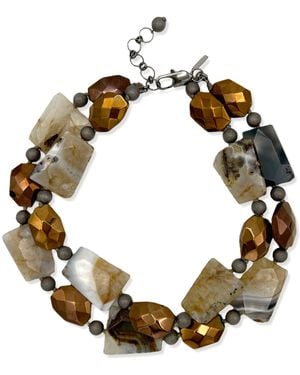 Jaredjamin Neutrals Rocky Mountain Necklace - Black